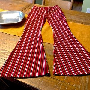 Nasty Gal striped bell bottoms - size 6 -like new